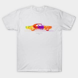 Pontiac GTO convertible 1967 - Colorful Watercolor T-Shirt